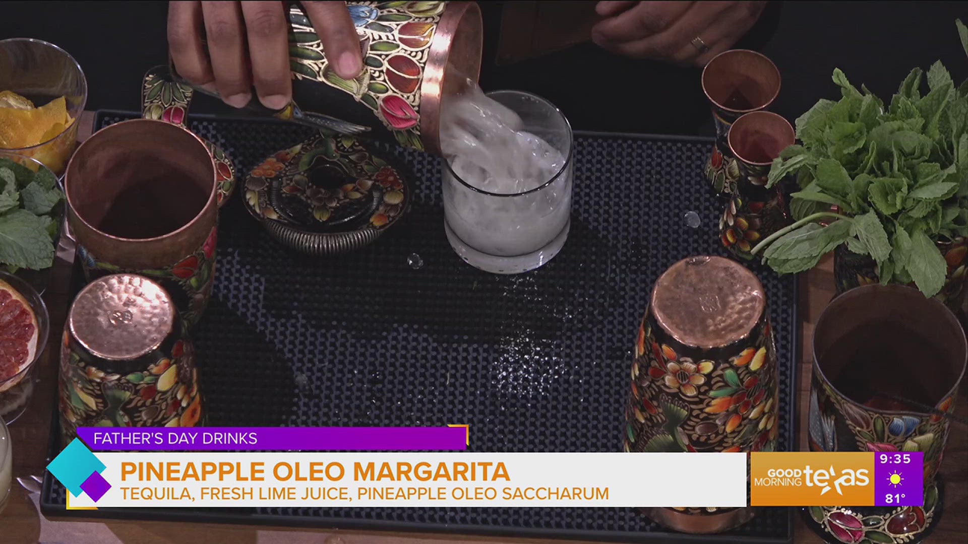 Tommy Holbert, also known as Tommy The Bartender, shares some drink ideas to make for dad on Father's Day. 