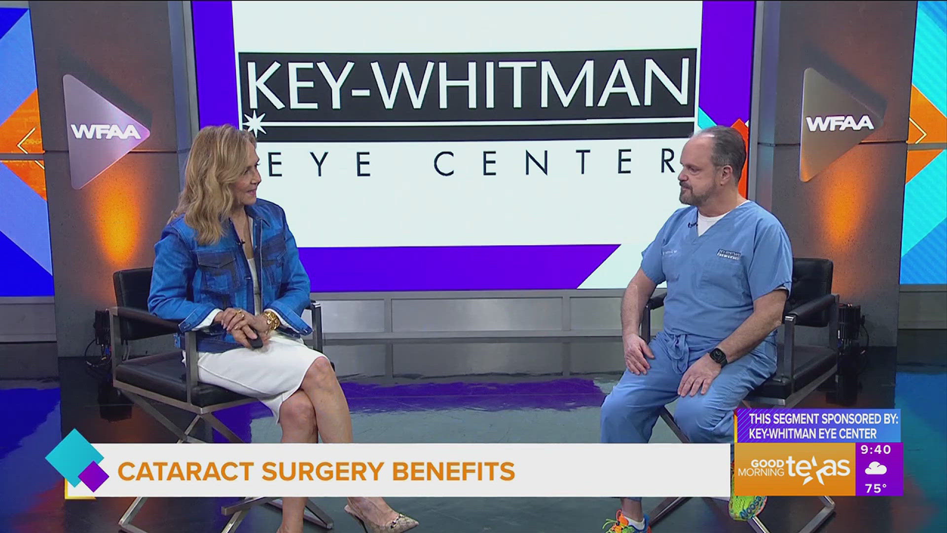 This segment is sponsored by: Key-Whitman Eye Center