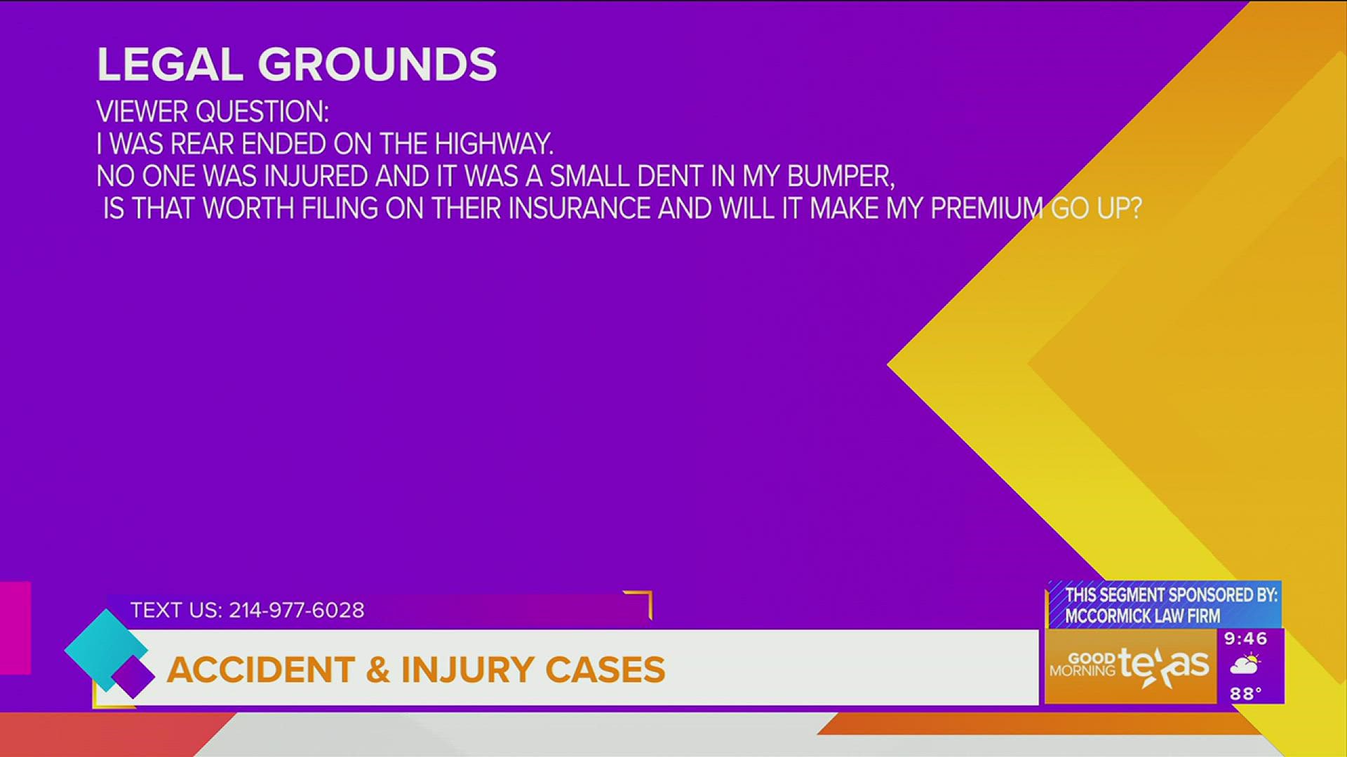 Answers to your personal injury legal questions