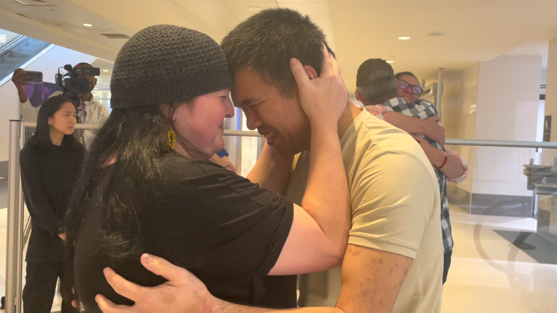 The two had an emotional reunion with their families this weekend after being released by Russian-backed separatists as part of a prisoner exchange.