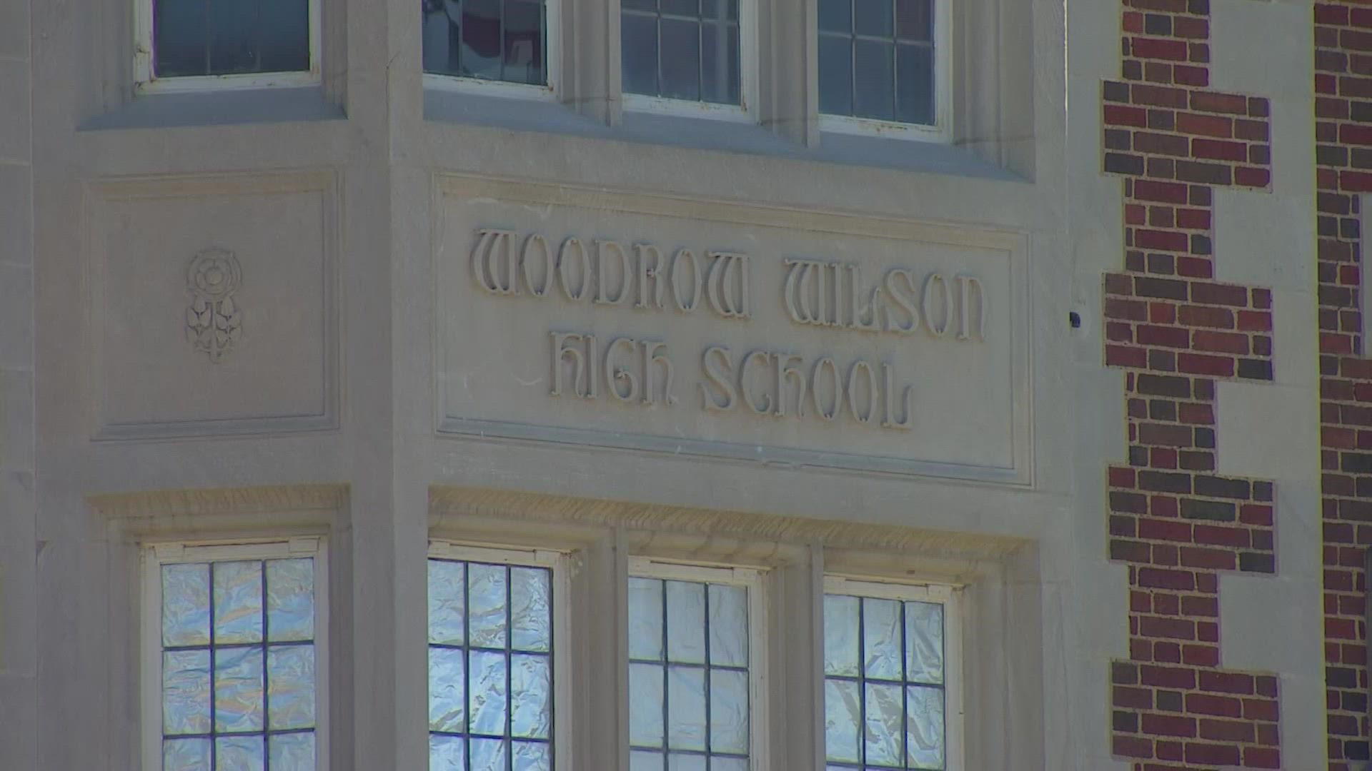 Gunshots went off near the football field at Woodrow Wilson High School on Tuesday. Parents want to know how the district plans to respond.