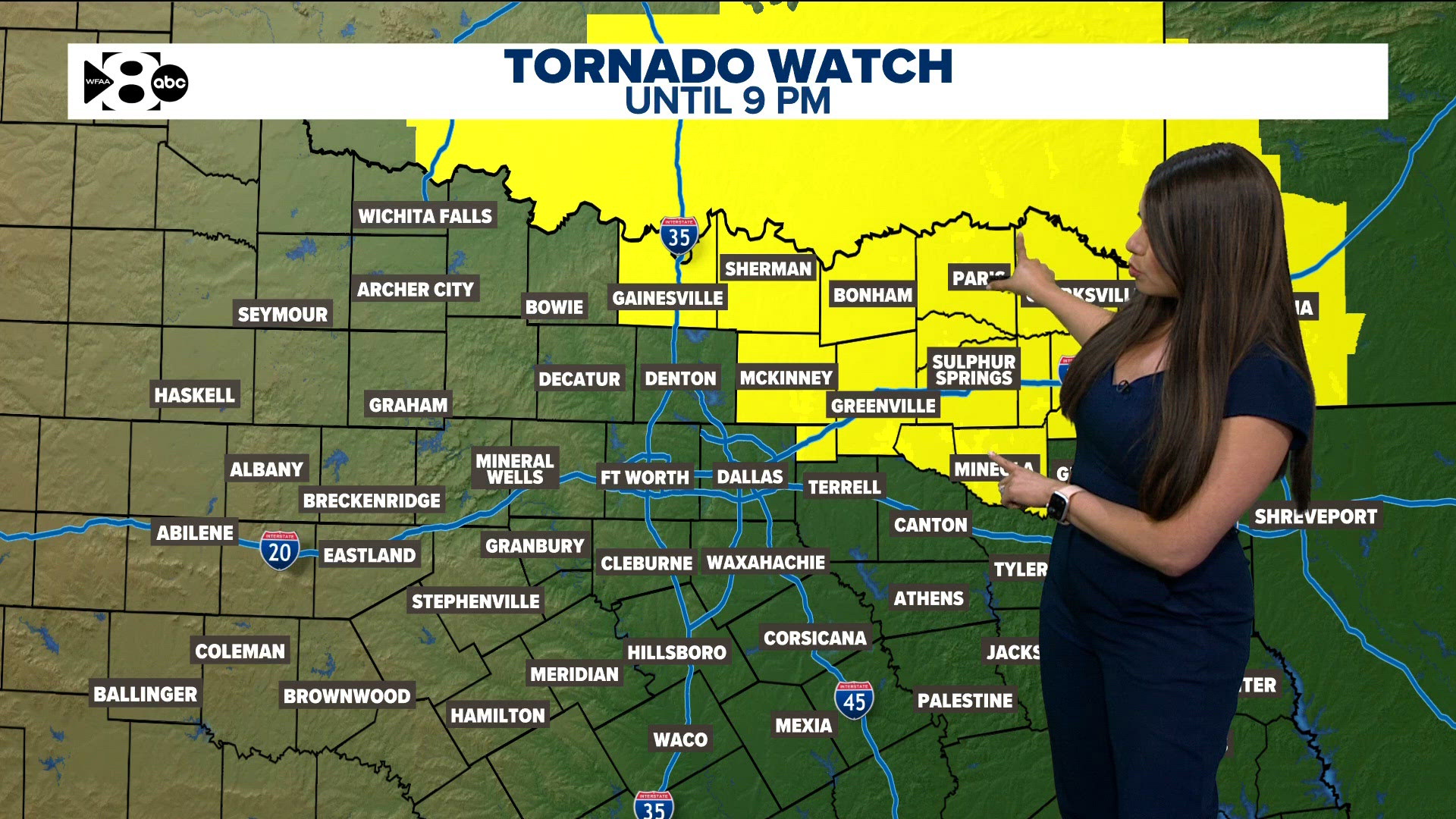 DFW Weather: Multiple North Texas counties placed under Tornado Watch ...