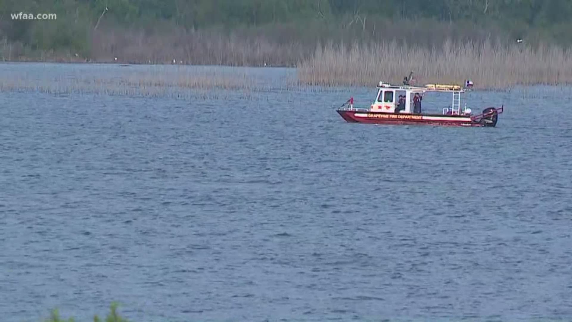 Crews had been searching for a man who fell off a pontoon boat Saturday afternoon.