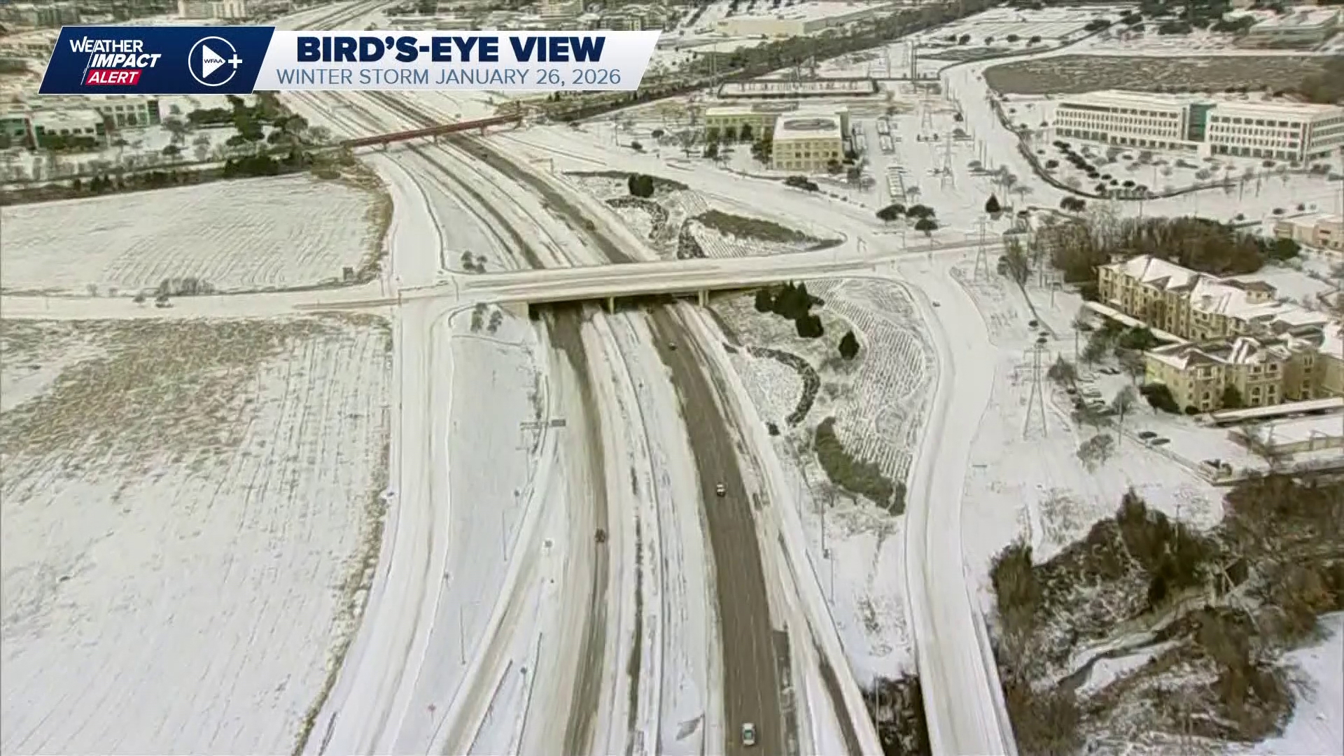 DFW Weather: A bird's-eye view of North Texas still under a thick coat ...