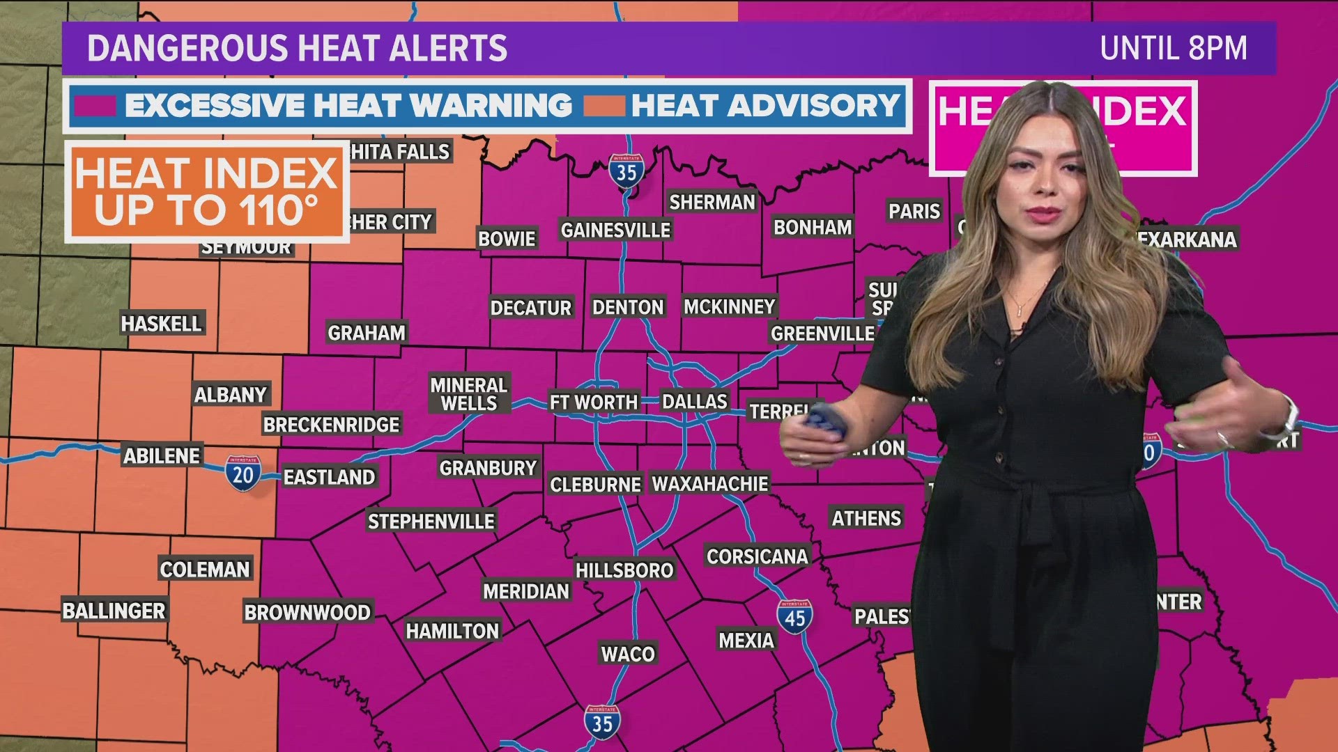 An Excessive Heat Warning remains in place. But relief arrives this weekend with highs in the 90s!