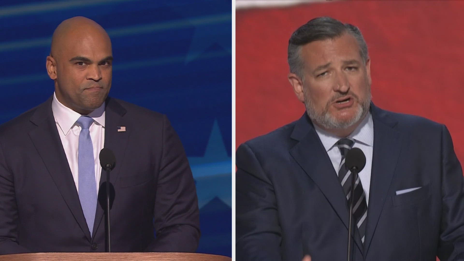 Texas Republican Sen. Ted Cruz and Democratic challenger Rep. Colin Allred will face off in their first televised debate Tuesday, October 15, at 7 p.m.