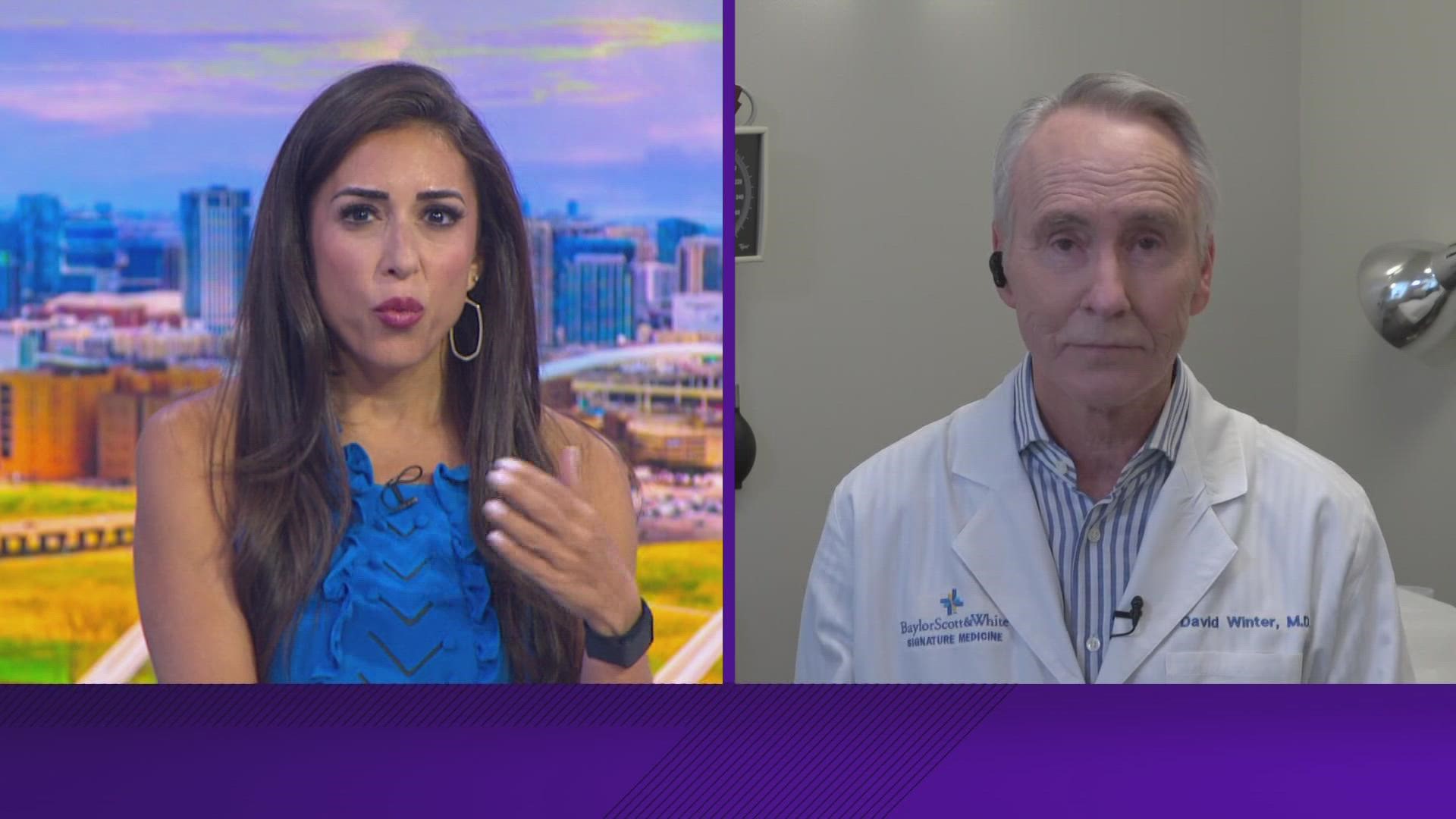 Dr. David Winter from Baylor Scott & White Health joins WFAA Midday to discuss COVID-19, monkeypox and more.