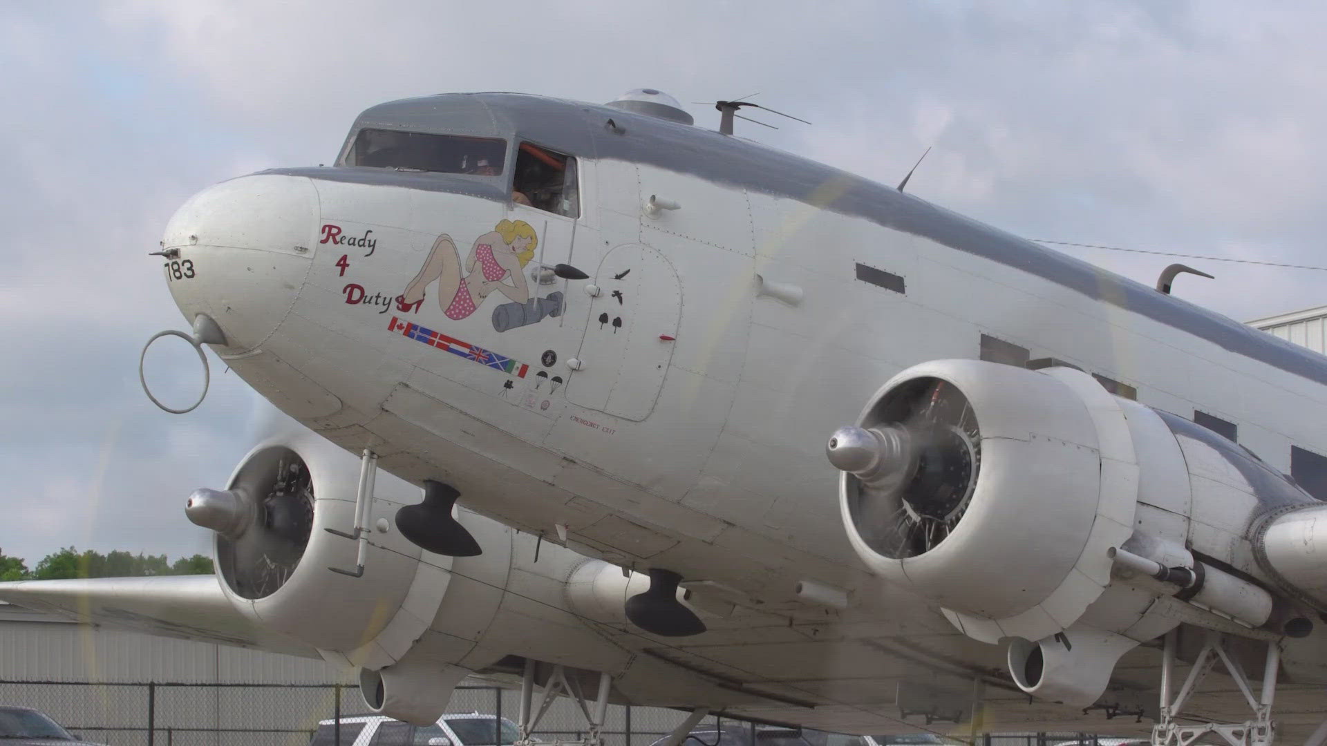 The WWII plane 'Ready 4 Duty' left Lancaster Thursday morning bound for the United Kingdom, the Netherlands, and France.