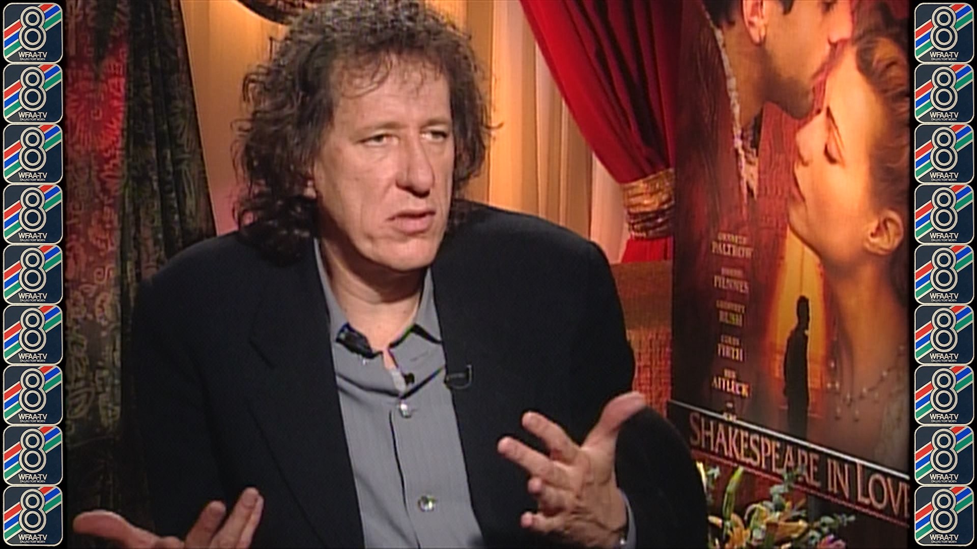 Geoffrey Rush sat down with WFAA to talk about taking on the role of Philip Henslowe in the 1998 film Shakespeare in Love.