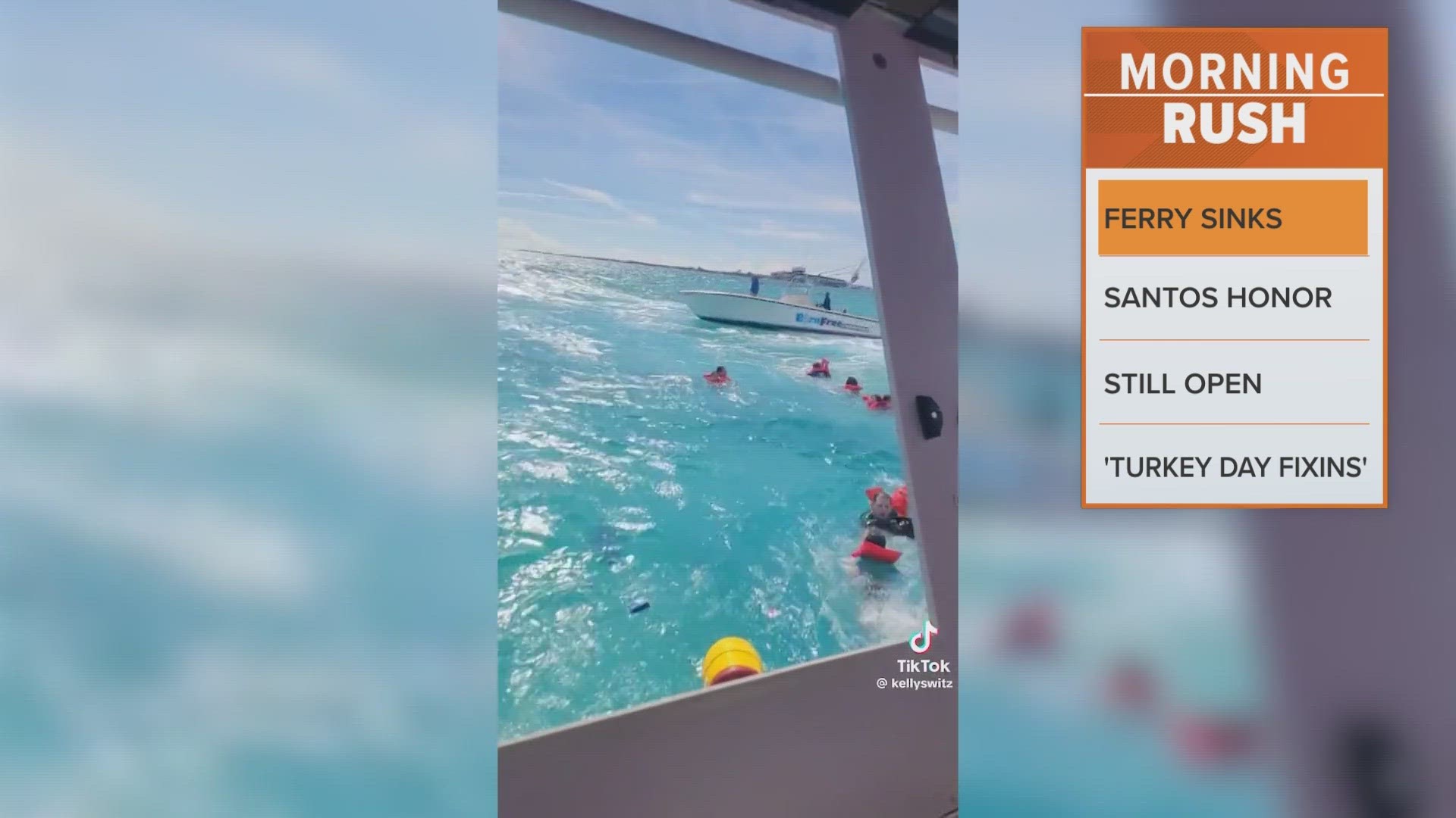 The 74-year-old woman was on a five-day vacation with her family when the catamaran sank late Tuesday morning.