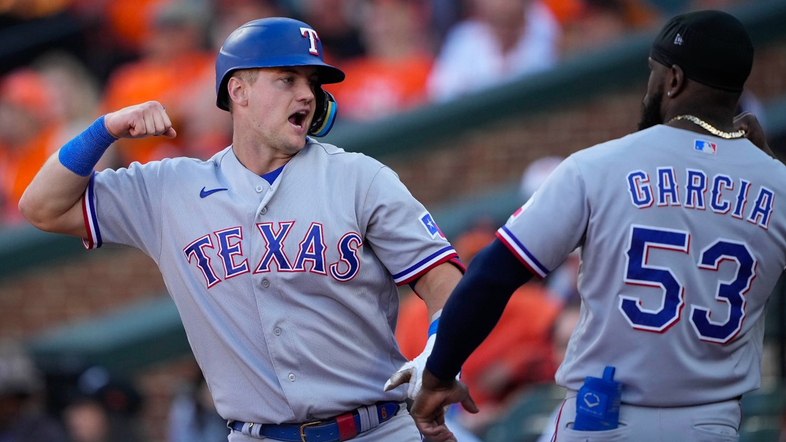 FOX Sports: MLB on X: Jonah Heim hits the first HR in the Rangers