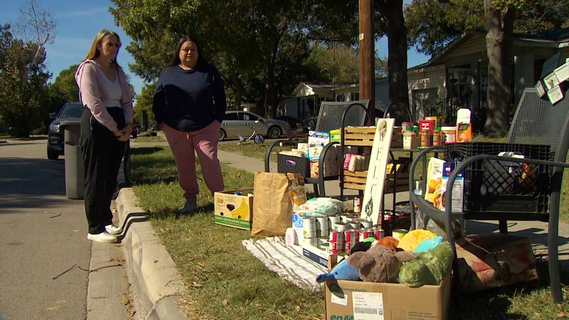 Farmers Branch neighborhood fills curbside pantry for SNAP recipients and federal employees