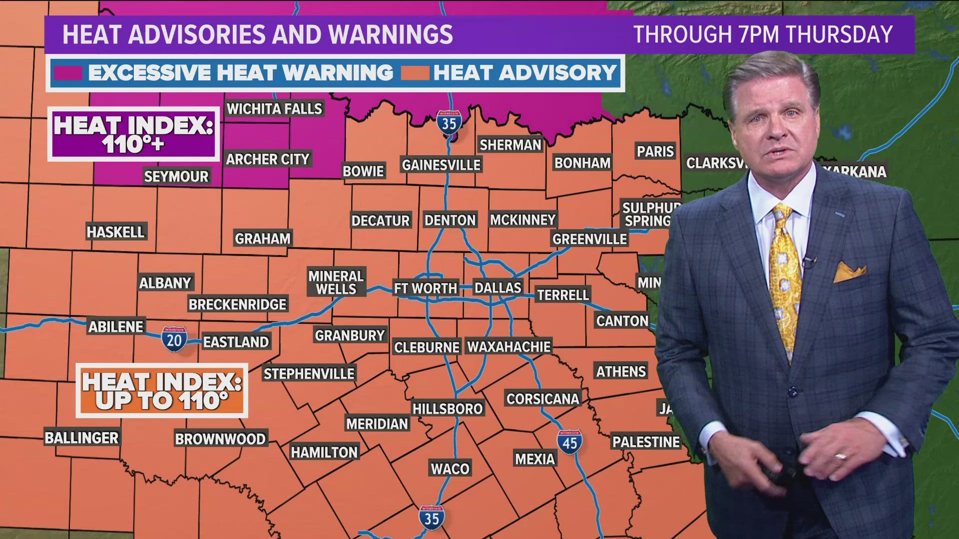 WFAA's Pete Delkus gives a look at the hot days ahead in North Texas.