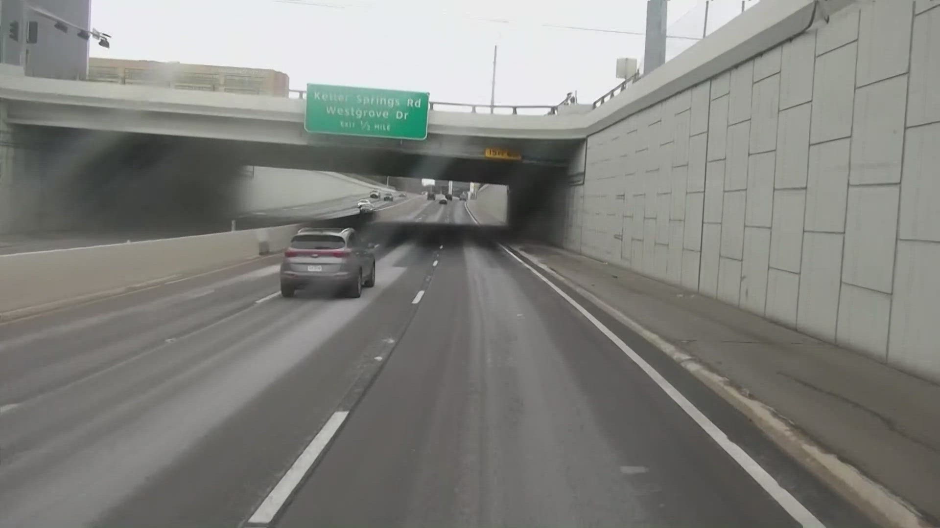 North Texans saw a light dust of snow Monday morning, which can impact road conditions.