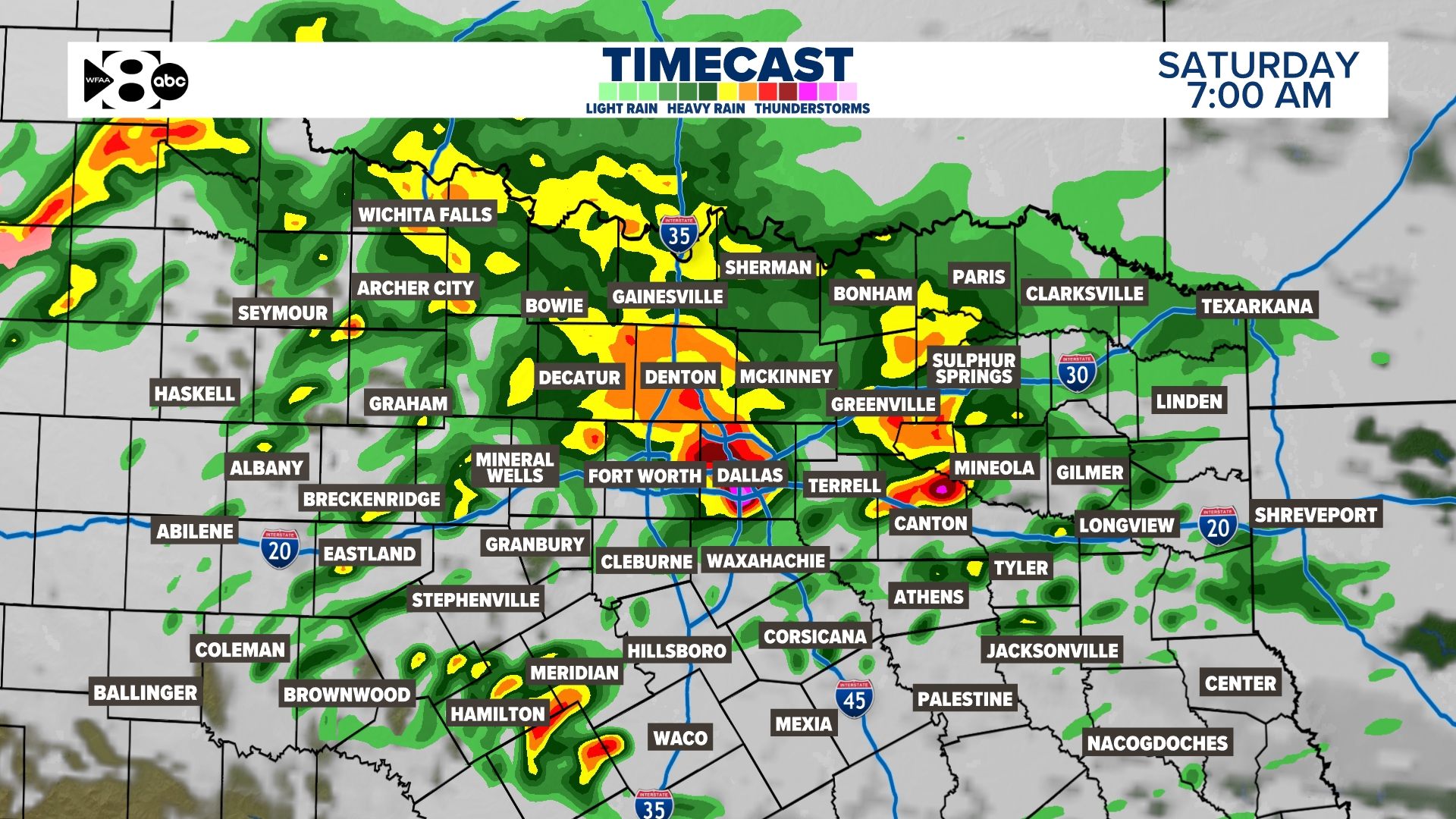 DFW Weather Alert Day: Saturday storms to bring possible hail | wfaa.com