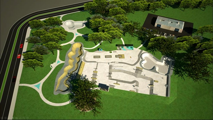 Plans unveiled for first public skatepark in Dallas