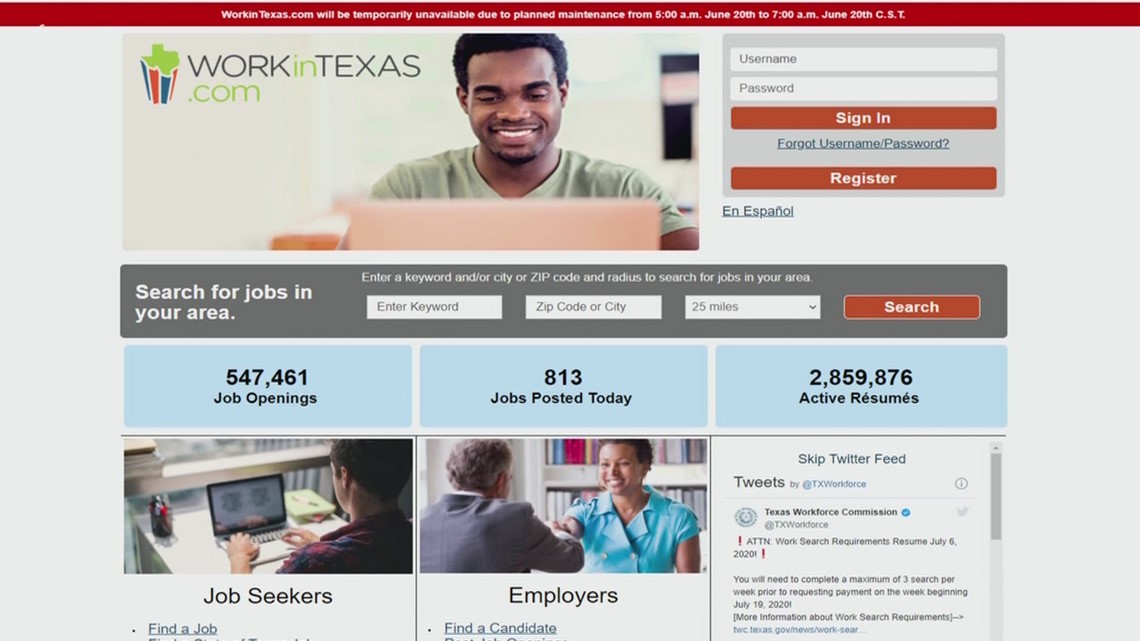 Texas Workforce Commission on X: Self- Employed? Apply Now