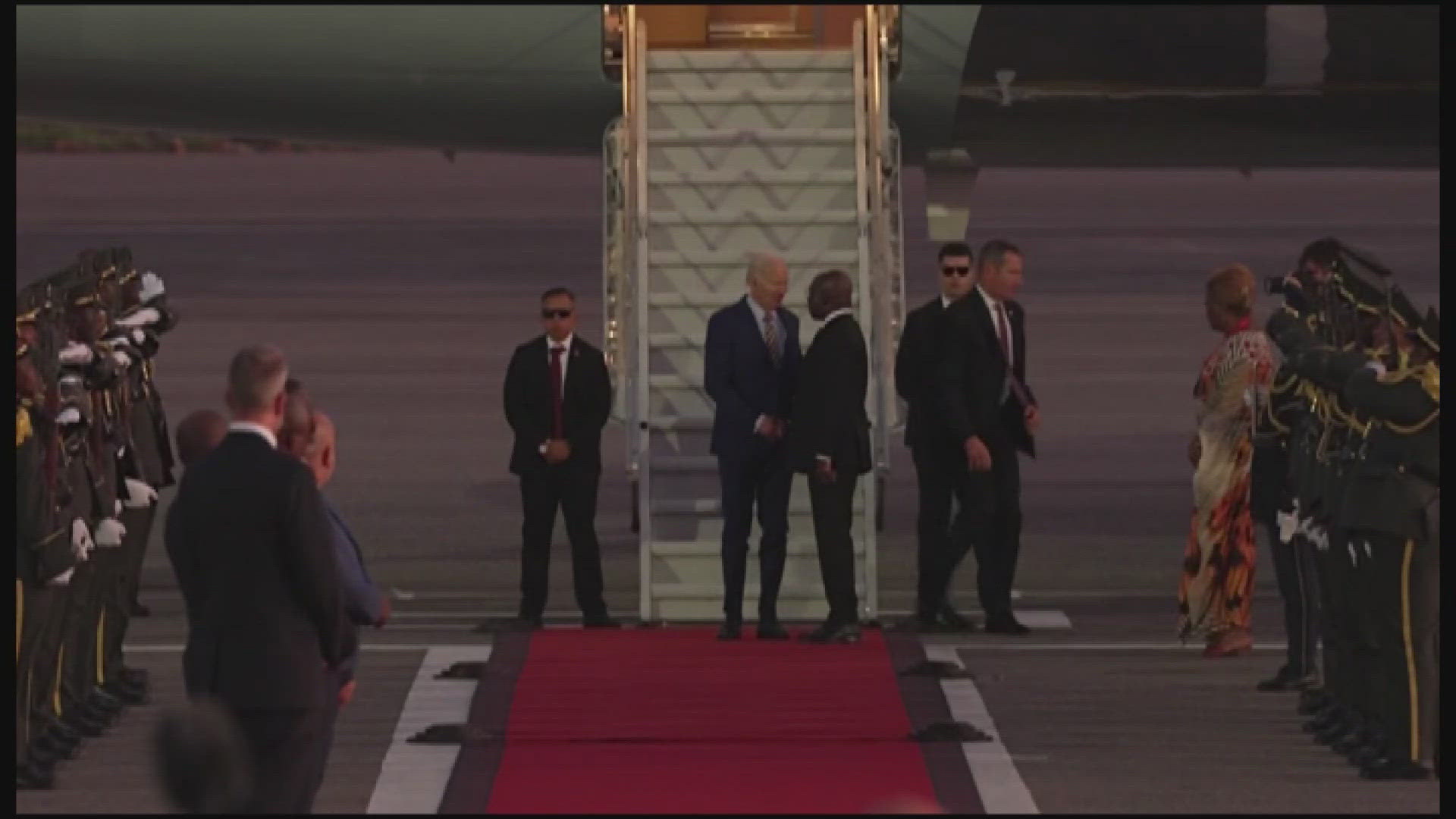 President Joe Biden arrived in Angola on Dec. 2, 2024, making history as the first U.S. president to visit that nation.