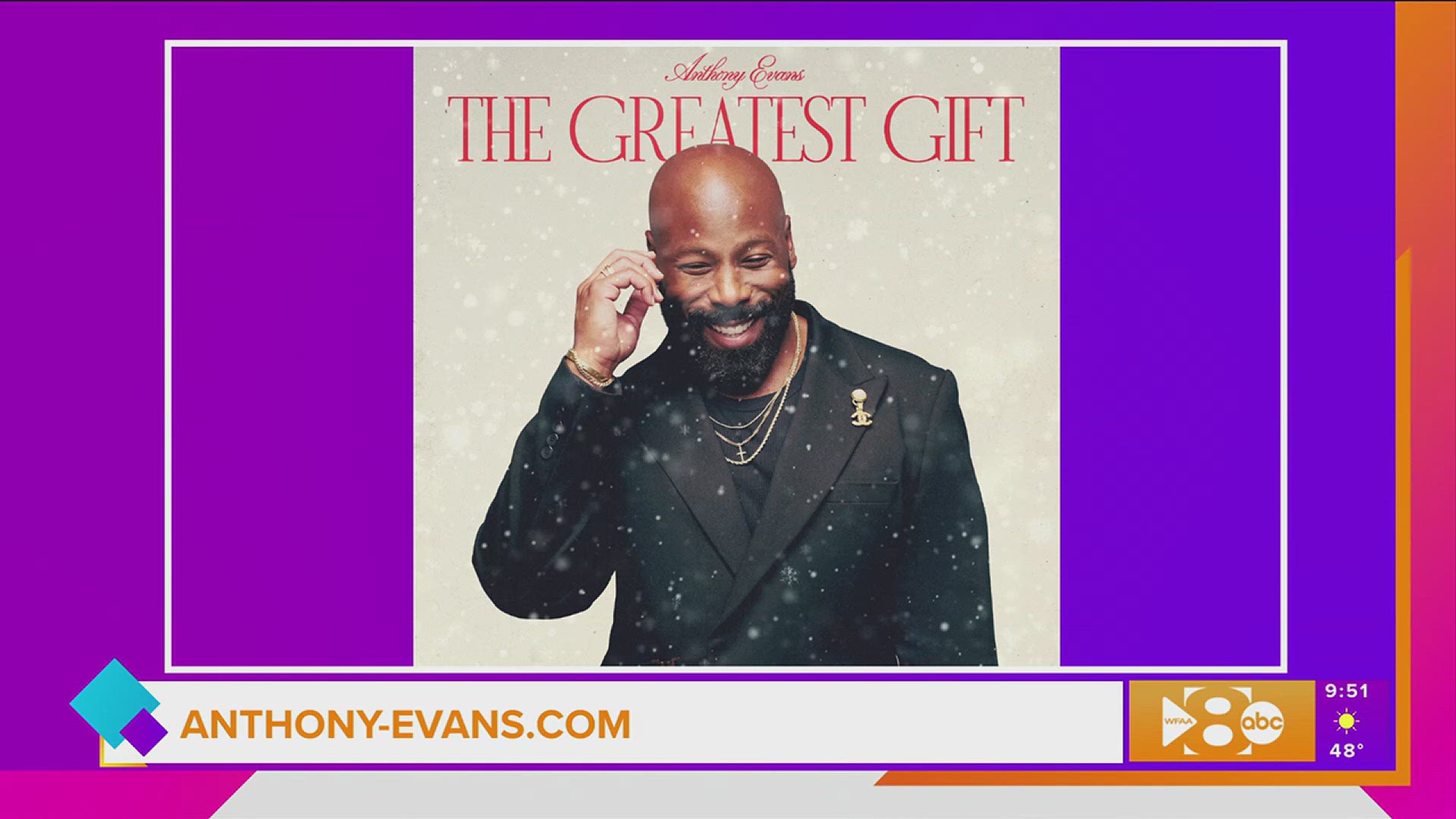 We learn more about "The Greatest Gift" with Anthony Evans along with a special performance. 