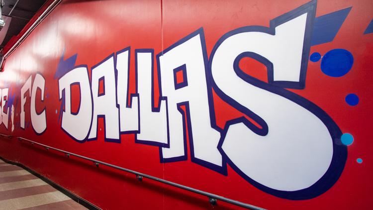 FC Dallas unveils player tunnel mural created by Dallas artist