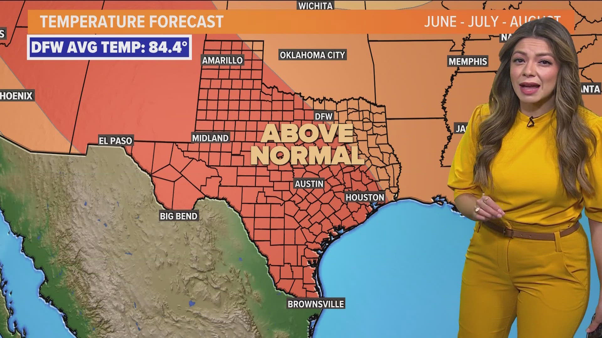 Warmer and drier conditions are expected with El Nino in North Texas this summer.