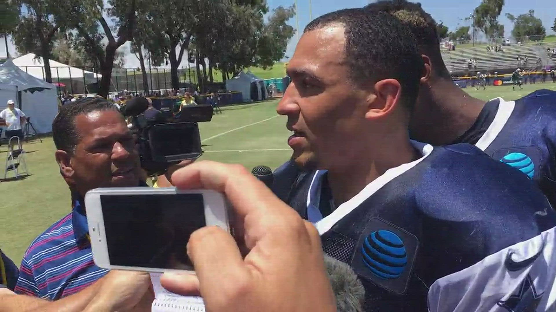 Cowboys defensive end was at the center of a dust-up during Thursday's practice, and was apologetic afterward.