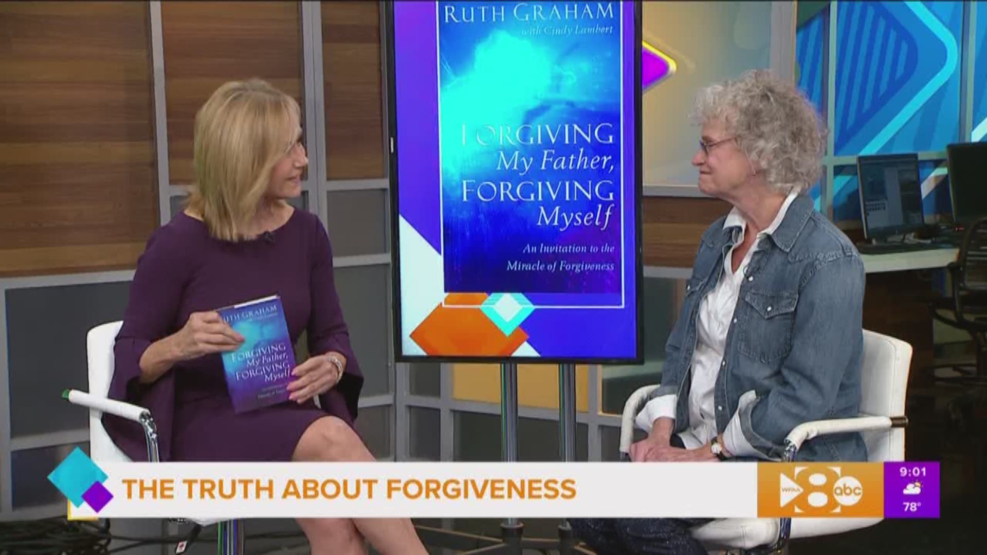 "Forgiving my Father, Forgiving Myself" is now available at all major bookstores.  Go to www.ruthgraham.com/forgiving for more information.