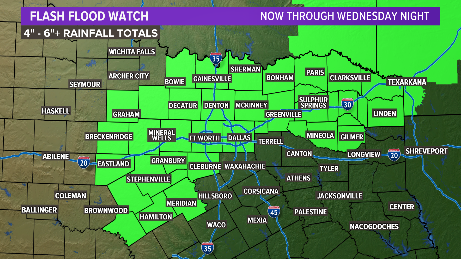 More rain and cooler temps heading to North Texas this week | wfaa.com