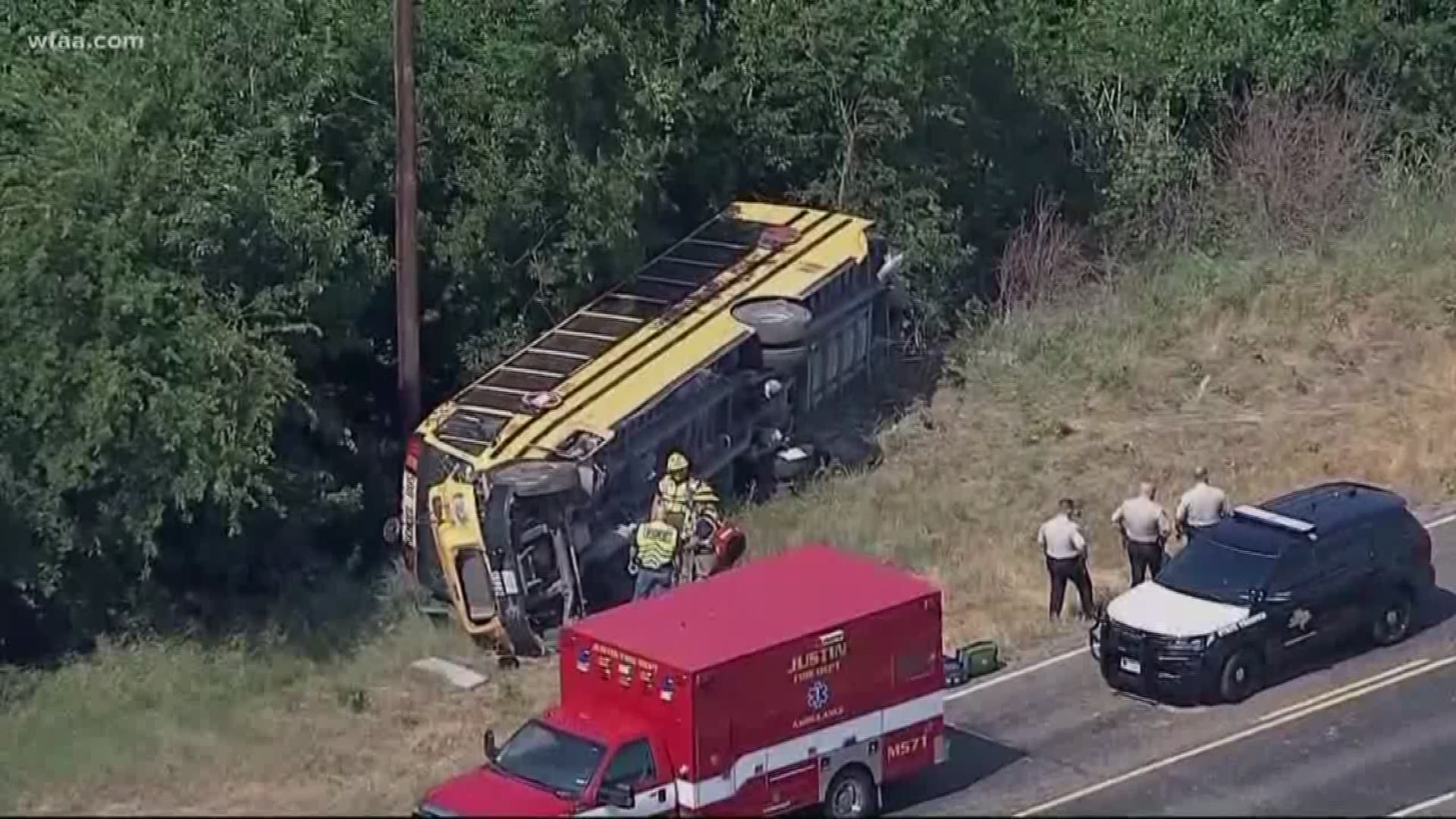 7 students injured in school bus crash in Denton County, officials say ...
