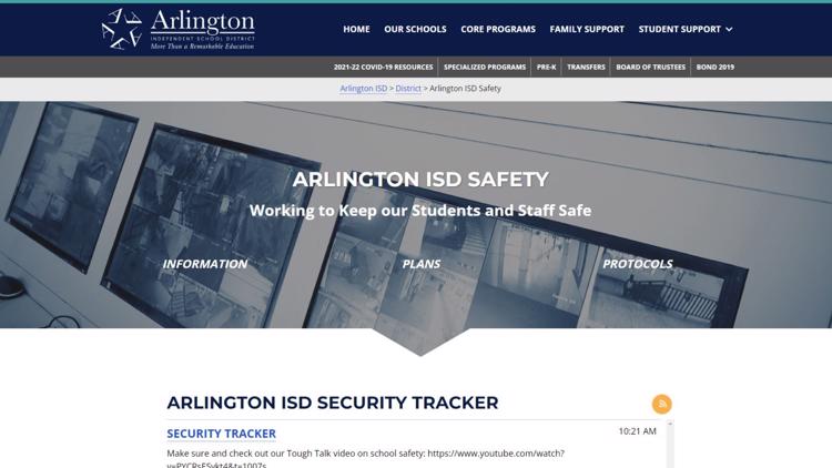 Arlington ISD 'security tracker' intends to offer online peace of mind in a post-Uvalde school year