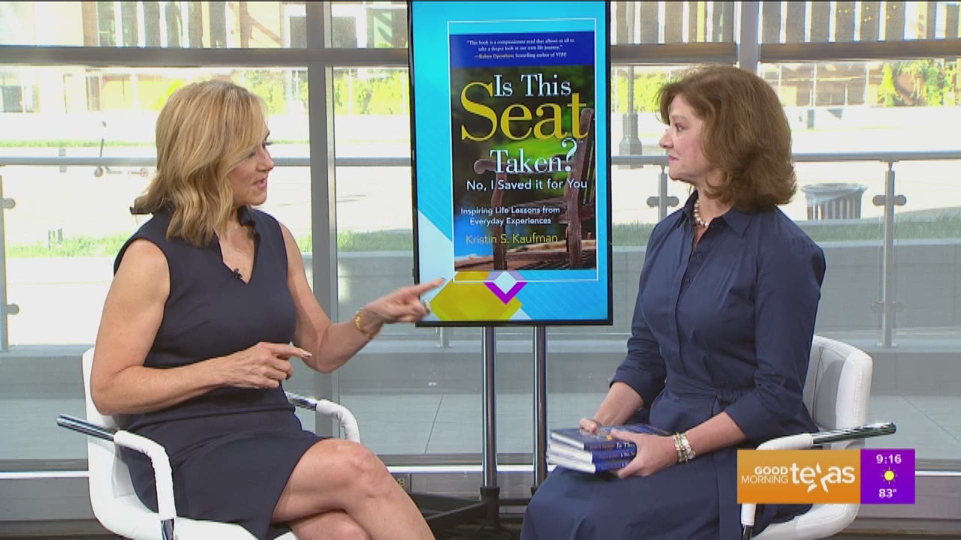 "Is This Seat Taken?  No, I Saved it for You" arrives in bookstores October 8.   You can preorder personalized copies from Kristin Kaufman's website at www.kristinkaufman.com.