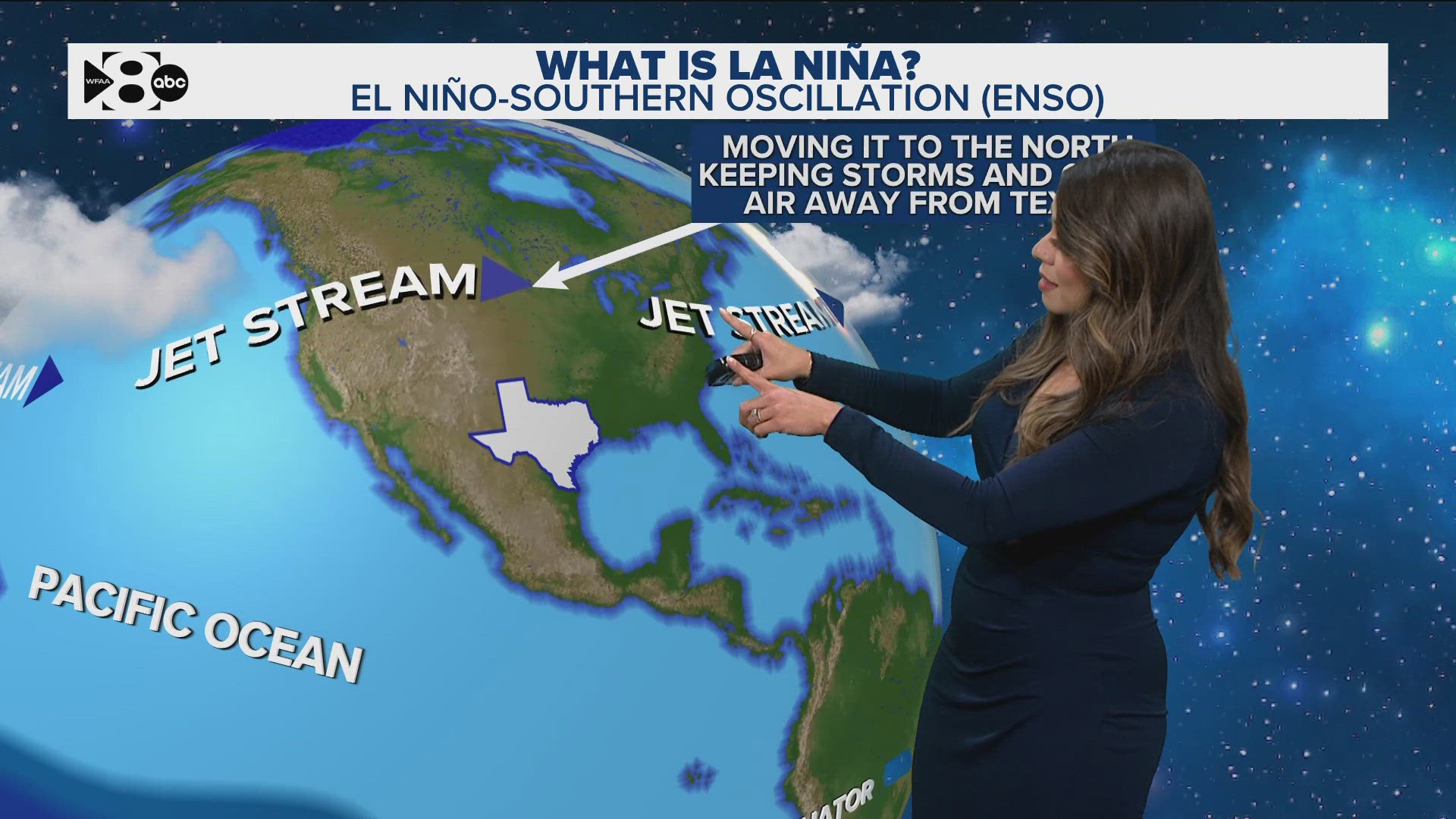 La Nina will prevent Texas from getting snow and ice this winter.