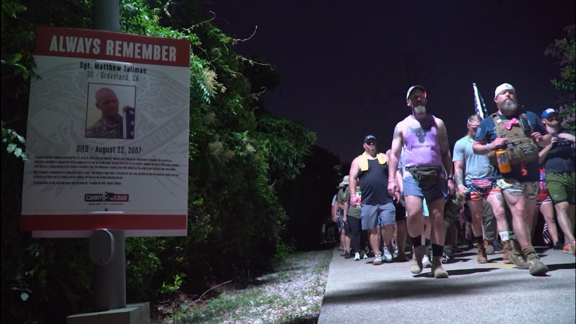 Marine veterans lead silent walk for Memorial Day - Vimarsana News