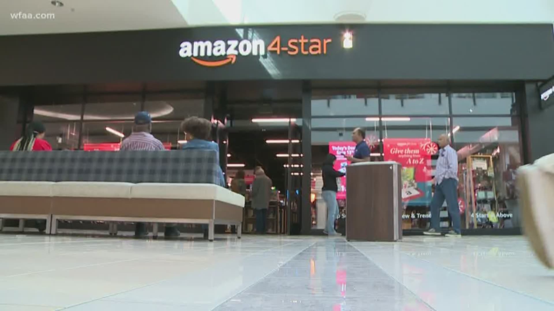 Amazon chose Frisco to open a brick-and-mortar store. It's called Amazon 4-Star and had its grand opening on Wednesday at Stone Briar Mall.