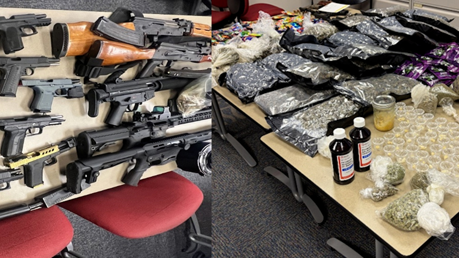 Agents seized over 100 pounds of drugs and 25 firearms from 4 men ...