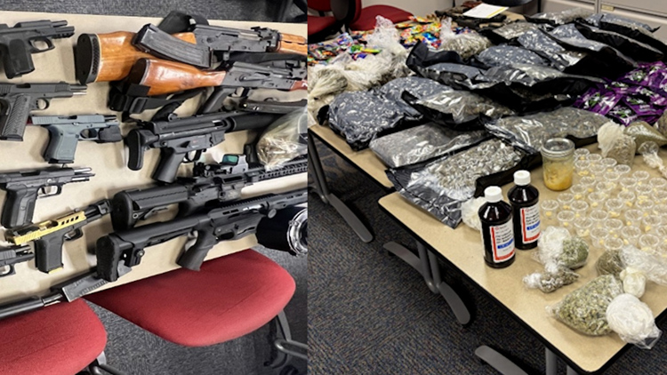Agents seized over 100 pounds of drugs and 25 firearms from 4 men ...