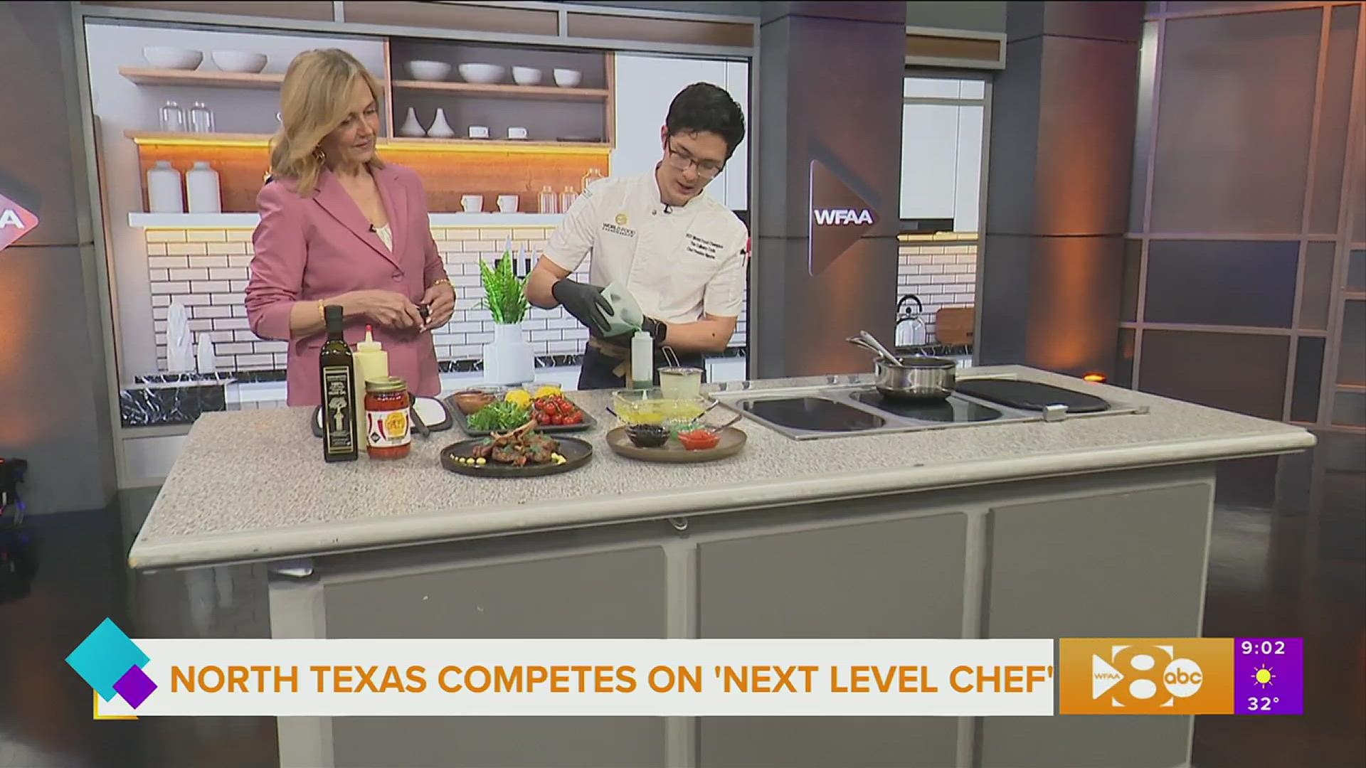 Preston Nguyen talks about competing on Chef Gordon Ramsey's team on 'Next Level Chef' and makes elevated grilled lamb chops