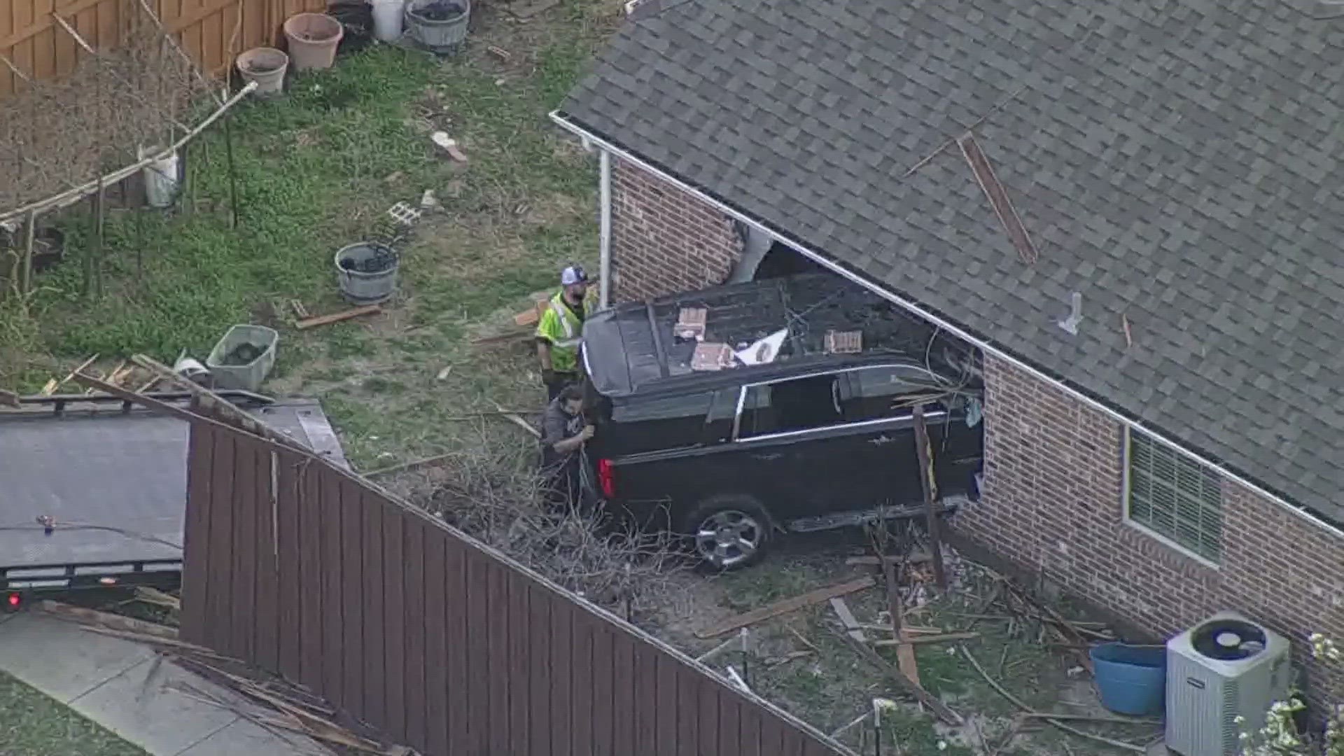 The cause of an SUV barrelling into a home in Rowlett Monday afternoon is under investigation.