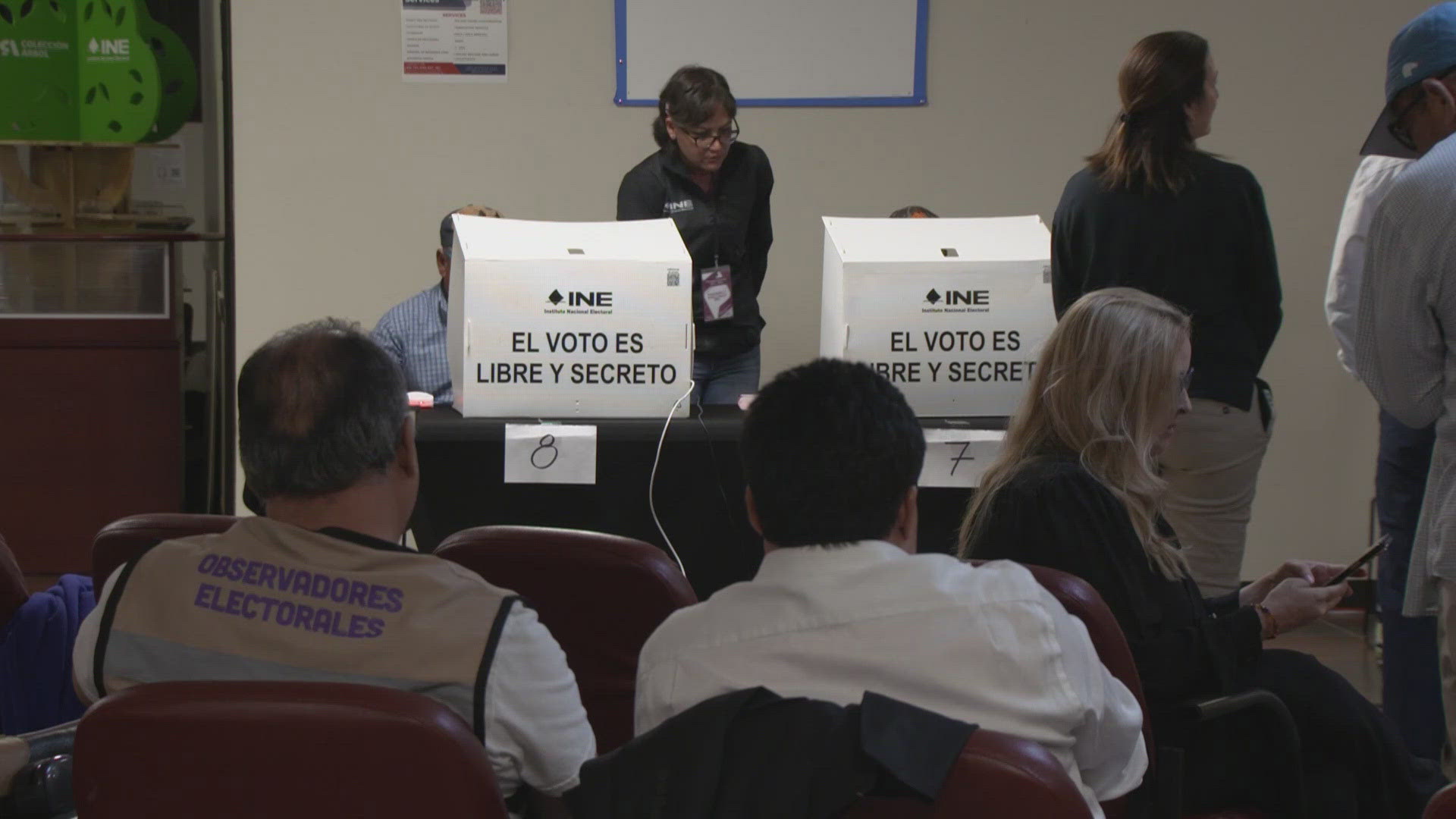 For the first time, Mexican citizens living in the U.S. were able to vote in the elections at Mexican consulates.