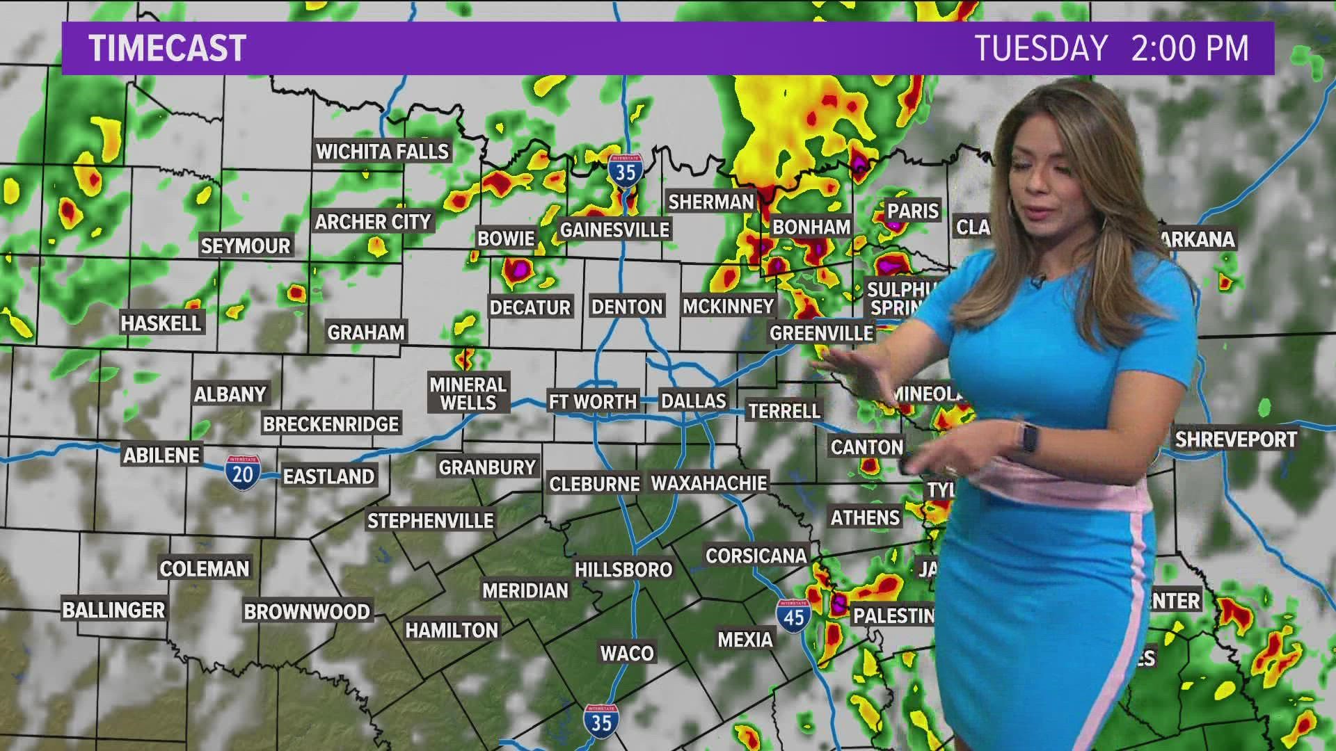 DFW Weather: May 24 midday update tracking strong storms