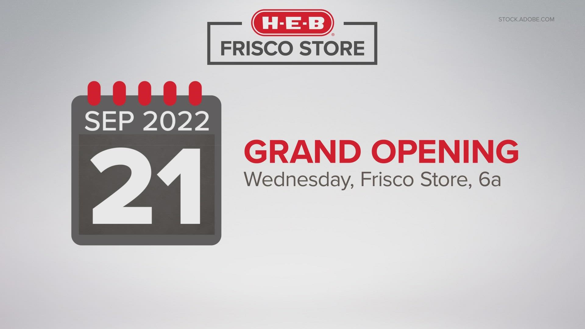 HEB announces opening day for Frisco store