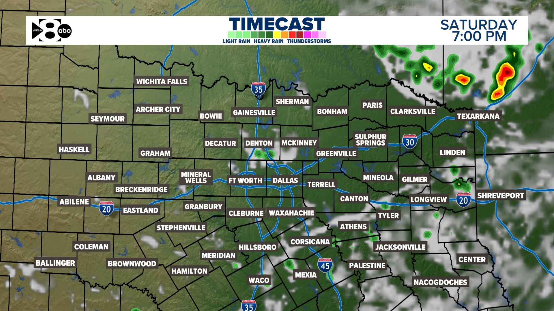 WEEKEND RAIN TIMELINE | wfaa.com