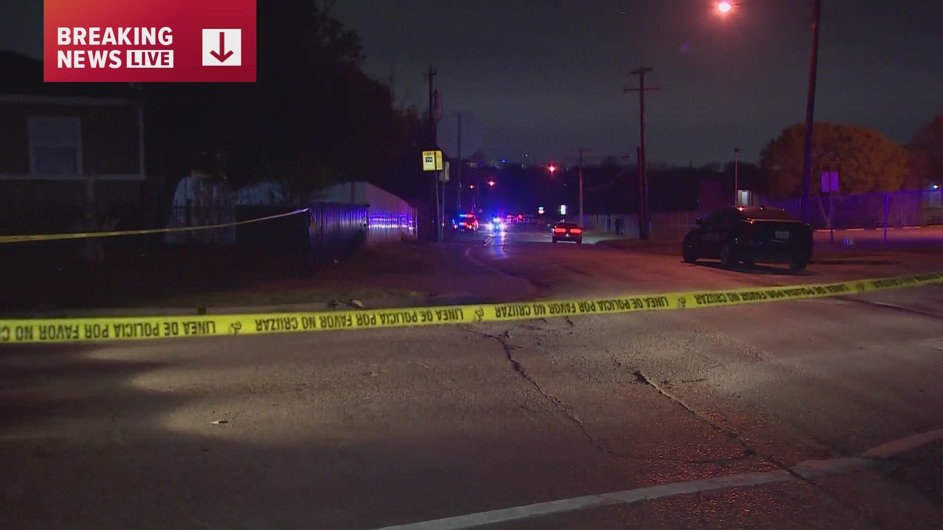 Police the officers in an unmarked car followed a vehicle driving erratically when one the suspects shot at the police vehicle.