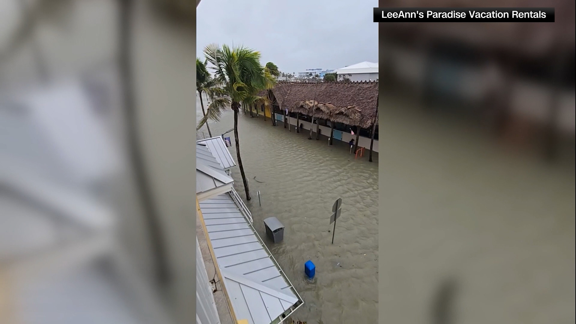 Parts of Ft. Meyers were flooded Wednesday evening as Hurricane Milton made landfall.