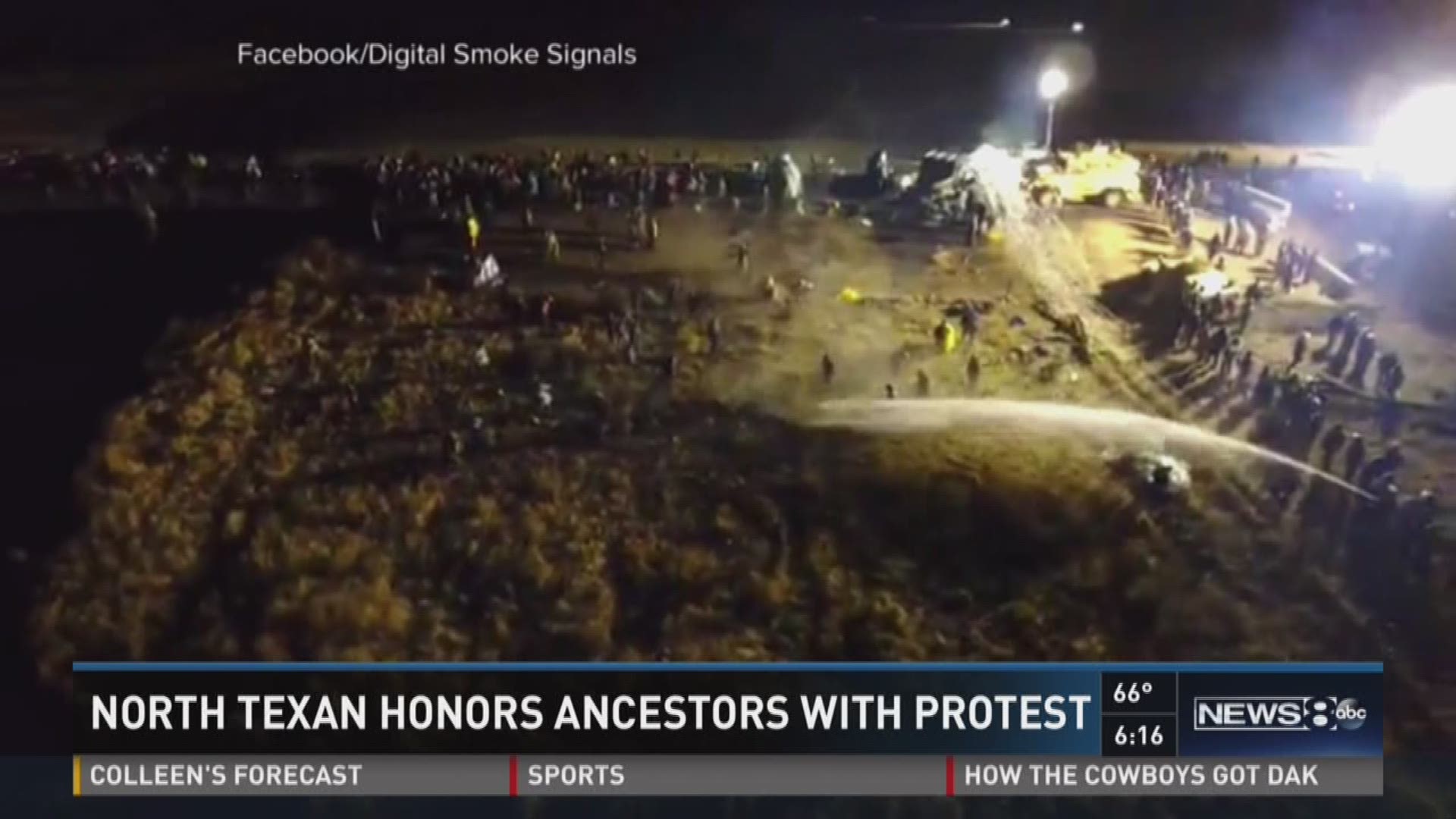 NORTH TEXAN HONORS ANCESTORS WITH PROTEST