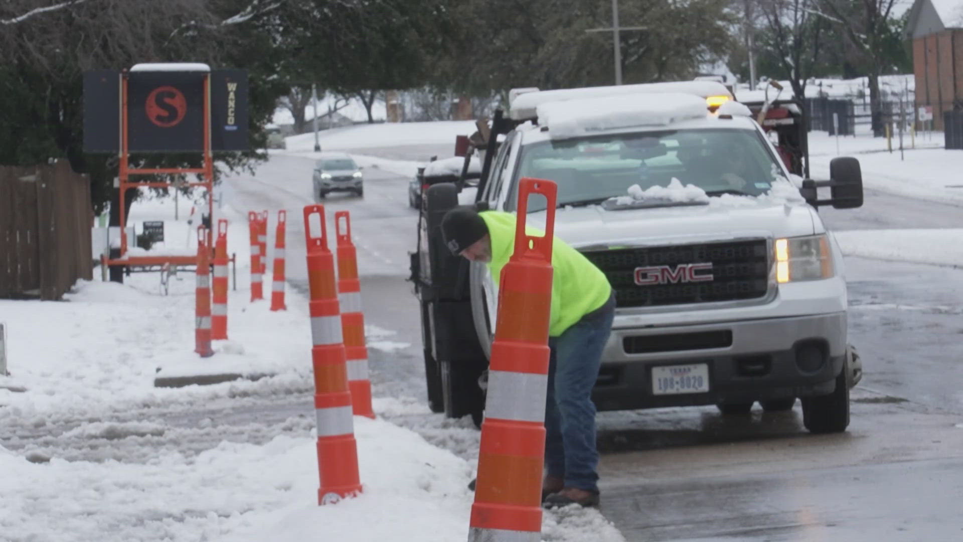 Street workers, bus drivers, public safety employees and firefighters didn't get to stay home and enjoy the snow day.