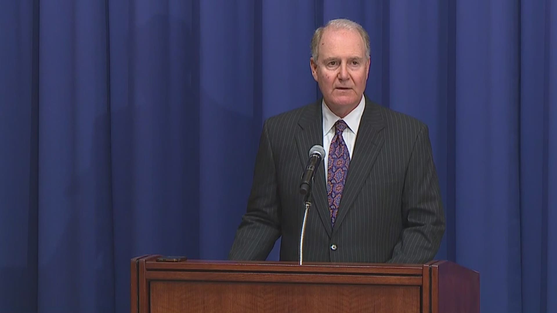 Southwest Airlines CEO Gary Kelly speaks on the airline's loss of a passenger Tuesday. WFAA.com
