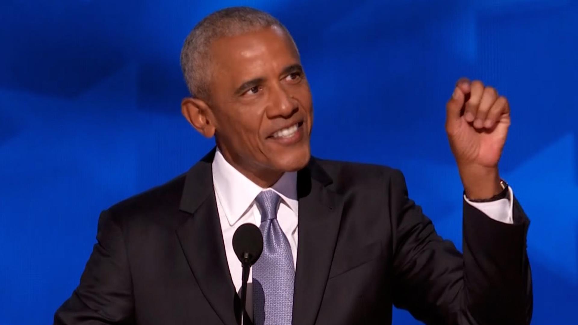 Barack Obama delivered a full speech on day two of the 2024 Democratic National Convention in Chicago, Illinois.