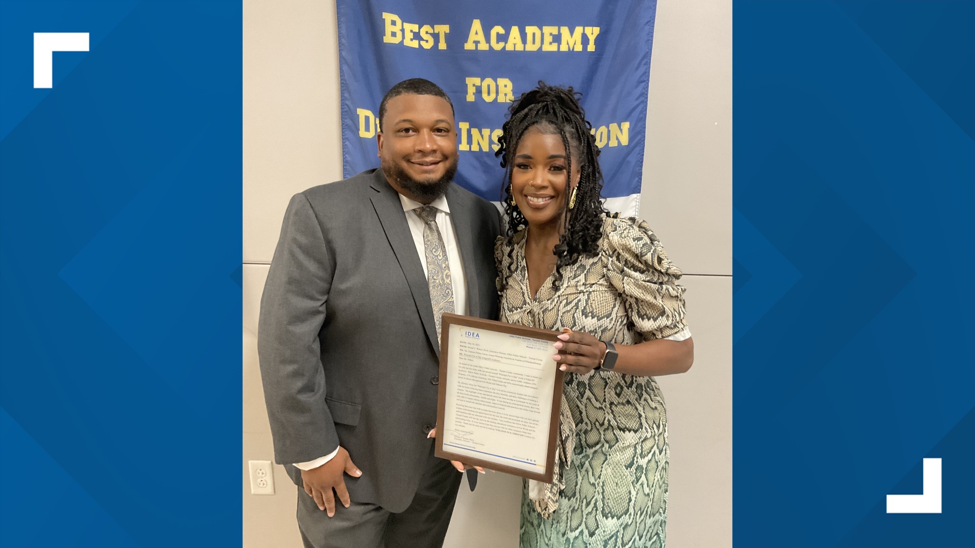 IDEA Public Schools: WFAA anchor Tashara Parker principal for day ...