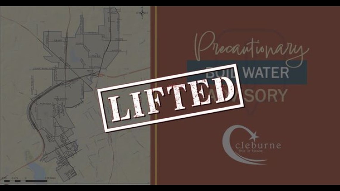 Boil water notice in parts of northwest Cleburne, TX